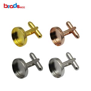 Beadsnice 925 Ayar Gümüş Takı Erkek Yuvarlak Baz Fit 16mm Erkekler Elbise Gömlek Linkler Fransız Manşet Tasarım ID33332