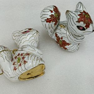 Handcrafted Cloisonne Emalia Polerowane Cute Squirrel Ozdoby Decor Filigree Zwierząt Mały Dekoracyjny Przedmiot Wiszący Dekoracje Chińskie prezenty