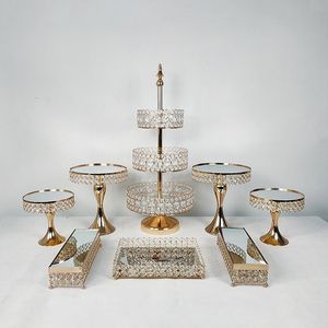 Wholesale table suppliers resale online - Gold Cupcake Tray Birthday Cake Tools Home Decoration Candy Bar Dessert Table Party Supplier Other Bakeware