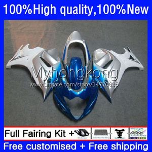 Moto Faulings for Suzuki Silver Blue Katana GSXF 650 GSXF-650 GSX 650F 08-14 29NO.30 GSX650F 08 09 10 11 12 13 14 GSX-650F GSXF650 2008 2009 2011 2012 2013 2014 Bodys