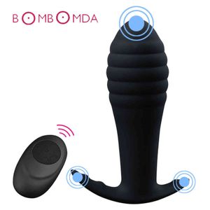 Nxy Sex Vibrators Anal Adult Toys Remote Dildo Plug g Spot Stimulator for Men Prostate Massager Silicone Women 1201