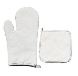 Sublimação DIY Branco em branco Lona Bakeware Forno Mitts para Cozinha Cozinhar Cozimento KKB7862