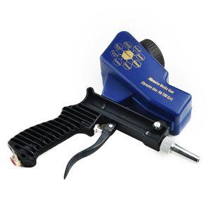 Professional Spray Guns Air Sandblasting Gun 70~150psi Handheld Sand Blaster Portable S Pneumatic Blasting 600cc Capacity Adjustable
