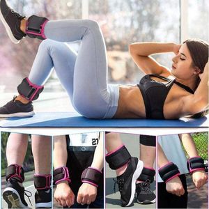 Ankle Support 0.6kg/pair Adjustable Wrist Weights Iron Sand Bag Straps With Neoprene Padding For Exercise Fitness Runni E0d2