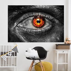 Modern Decorative Poster Print Human Eye Painting Abstract Canvas Art Wall Pictures Living Room Cuadros Decoration