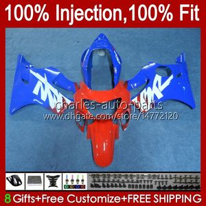 Korpus formy wtryskowej dla Honda CBR 600 F4 FS CC 600F4 600CC 1999-2000 Nadwozie 54NO.26 100% Fit CBR600F4 CBR600 Red Blue New F4 99 00 CBR600FS 1999 2000 OEM Zestaw do błonnika