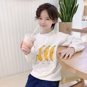 Barnens Solida Sweatshirt för Pojkar Bomull Barn Höst Vår Hoodies Baby Girls Kläder Sweat Shirt Tonåringar Retail Tops