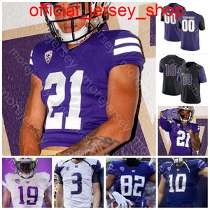 Waszyngton Huskies Jersey NCAA College Bryce Beckman Jacob Eason Salvon Ahmed Hunter Bryant Aaron Fuller Tryon Bowman Shelton Ross