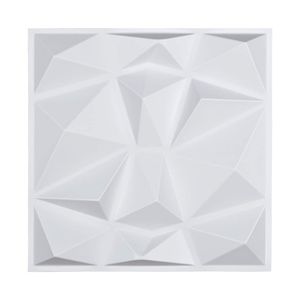 Painéis de papel de parede 3D decorativos à prova de som Art3d em design de diamante para sala de estar, quarto, TV, 30x30cm (33 ladrilhos)