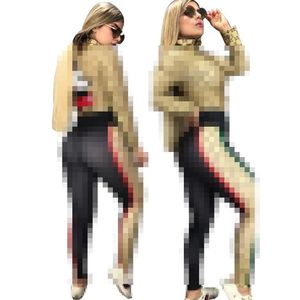Sexy Tracksuits Women Two Piece Set Outfits Sports Fitness High Waist Leggings Matching Sets Sweatsuit