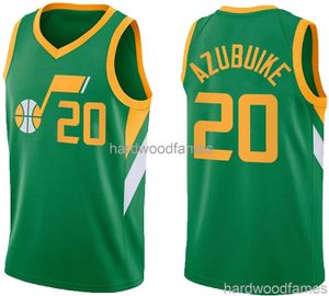 Stitched # 20 Udoka Azubuike Basketball Jersey Custom Men Women Youth Basketball Jersey XS-5XL 6XL