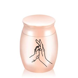 Small Souvenir Pendant Urns For Human Ashes And Pets / General Cremation Items Men/Women Memorial Jars With Velvet Bag