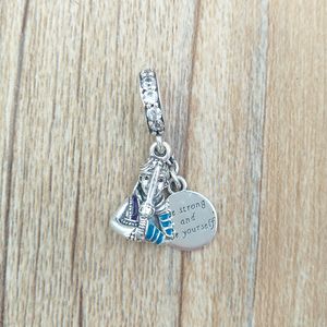 925 Sterling Silver Smycken Making Kit Pandora Disiny Mulan Dangle Charm Set Pärla Kedjor Bangle Relationshacelets för kvinnor DIY Friendship Necklace 798637C01