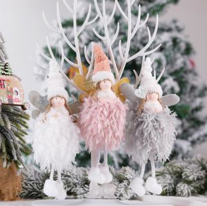 Ангел кукла Счастливого Рождества украшения для дома 2021 Navidad Noel Новогодние украшения Рождественские декор Cristmas подарок Новый год 2022