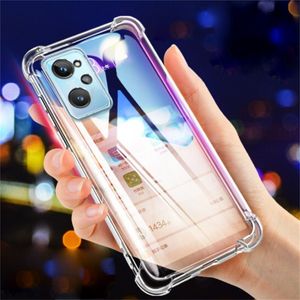 REALME 9 Pro için Şeffaf Telefon Kılıfları Artı GT2 9i GT Neo Neo2 C35 Q3T Q3S C25Y C21Y Narzo 30 50A 50i Durumda Yumuşak Jel TPU Cilt Temizle 5g Silikon Kapak