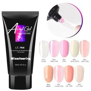 30ML Nail Extension Gel Quickly Extend Glue Painless Lengthening Colorful Fast Drying Long Lasting Nails Art Tools