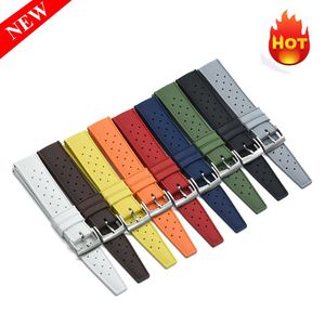 Premium-grade Tropic Fluorine Rubber Watch Strap 20mm 22mm for Seiko Srp777j1 New Quick Release Spring Bar Watch Band Bracelet H0915