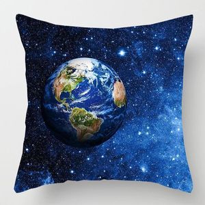 Kissen/Dekokissen Galaxie Planeten Kissenbezüge Weltraum Sonnensystem Erde Mond Pluto Bezug Home Dekorativer Leinenbezug für Sofa Couch1