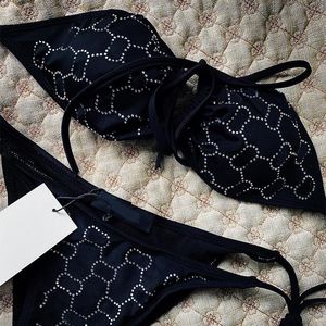 Crystal Styles Damen-Badeanzüge, Bikini-Set mit Diamanten, Sommerzeit, Strand, Badeanzüge, Wind-Badebekleidung, hohe Qualität