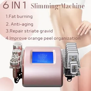 Slimming Machine Spra-Som Ultrassom Cavitação RF EMS Eletroporação Vacuum Sucção RF FaceBody Treatment Synergy Efeito Máquinas de beleza