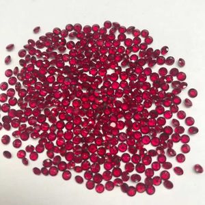 2mm 1cts 23ピースRuby Semi-Precious Stones Dark Red Pigeon Blood Red 100％Natural Ruby Gemstone Origin Africa Ruby Stone 240413