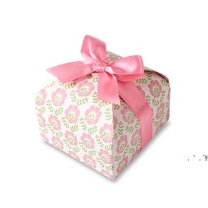 Ny Papper Cupcake Box Fashion Cookie Presentförpackning Boxar Biscuit Dessert Väska Kök Bakeware Party Supplies EWD6646