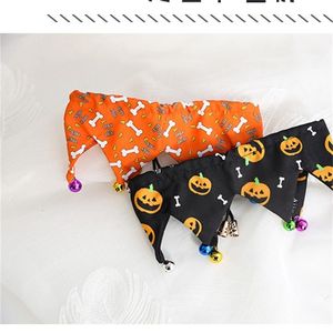 Dog Collar Leashes Justerbar Gullig grooming med Bell Party Cat Easy Wear Puppy Supplies Festival Pet Collar Halloween Casual Gift 4593 Q2