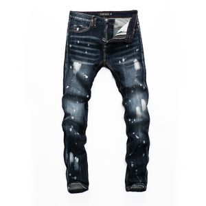 Мужские джинсы Plein Bear Classic Fashion PP Man Rock Moto Mens Design Design Rableded Skinny Denim Biker 157493