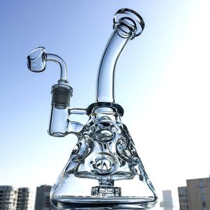 Nargile Beher Dab Rig, Beher Fab Yumurta, İsviçre Perc, Duş Başlığı, Geri Dönüşümer 9 inç 14.5 Kadın Ortak 4mm Kalın MFE09