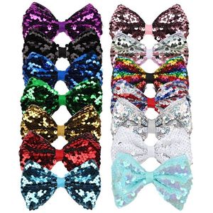 14 color Sequin bow hair clip children cheerleading Children's hair accessories dress card home Party Favor T2I52076
