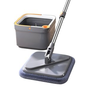 Mop with Spin Bucket Squeeze Automatic Separation Rotating Cleaning Floors 211215