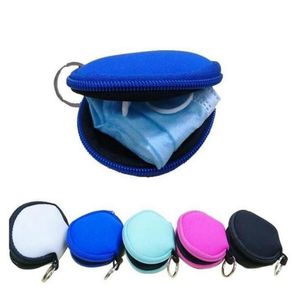 Sublimation Zipper Small Holder Coin Storage Bags Purse Earphone Bag Solid Printing Face Pouch RH7961