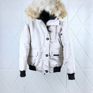 Womens Wool Collar Downs Jacket Designer Parker Classic Winter Down Parkas Högkvalitativa herrjackor Pälsöverst Size XS-2XL