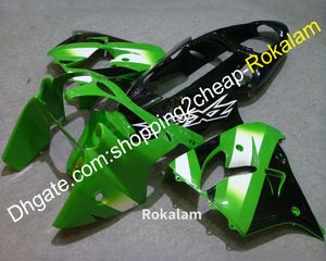Wholesale zx9r plastics resale online - Cowling Aftermarket kit Fit For Kawasaki ZX R ZX9R ZX R Green Black White Fairings Injection Molding