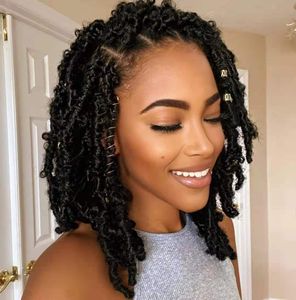 14 inch Butterfly Locs Crochet Braids Hair Distressed Faux Crochet 20 Strands/pack Pre-Twist Braiding LS15