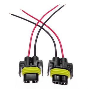 2 st för H8 H9 H11 Bulb Wire Connector 12V bil strålkastare kabelplugg bil dimma lampa lampa socket adapter ledning sele liten linje