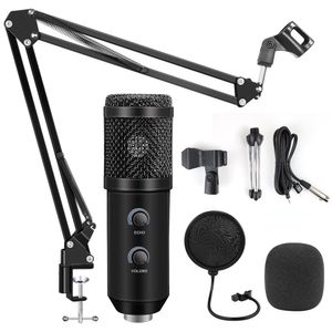 Microphones Micrófono bm 900 USB para Karaoke, estudio, bm 800, condensador grabación de ordenador, bm800, con soporte, Popfilter