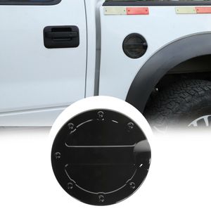 Bränsletankskydd Gasdörrkåpa för Ford F150 Raptor 09-14 ABS Svart