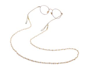 Catene con perline di perle per occhiali Occhiali da sole Catena da collo da donna Cordino da lettura chic Corda da appendere alla collana