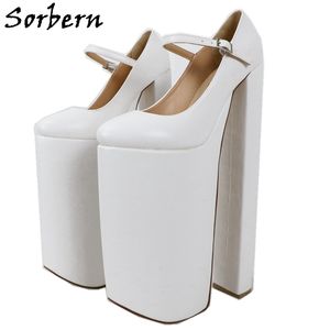 Sorbern fetiche extrema salto alto mulheres bomba vestido sapatos para arrastar rainha crossdresser sapato personalizado