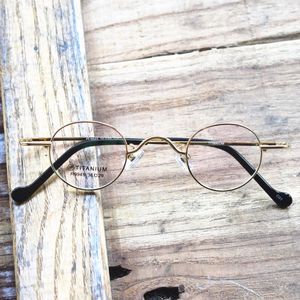 Vintage Małe Owalne Okrągły Czyste Titanium Okulary Ramki Pełna Obrzeża Super Lekkie Okulary Okulary Mężczyźni Kobiety Myopia Spectacles Moda Okulary przeciwsłoneczne