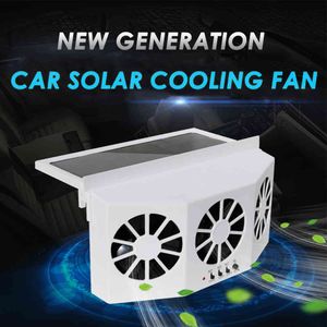 Soldriven bilfront / bakre fönster Radiatorutloppsfläkt Auto Air Vent Conditioning Cooler Cooling System för bilar
