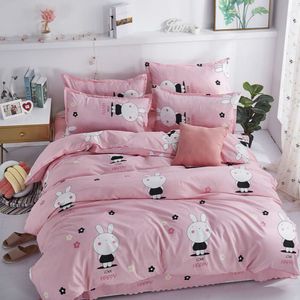 Moda Tekstylna Pościel 1 PC Duvet Pokrywa + 2 Sztuk Poszewka Poszewka Dorosłe łóżko Pokrywa Królowa Duży Rozmiar Pościel Wygodne F0340 210420