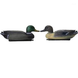 Partihandel-Slitstarkt fiskejakt Man Decoy Plast Duck Drake w / Floating Keel för utomhus Camping Tactical Accessorie1