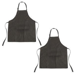 Фартуки шт Кухонные шорты с карманами черно белые полосы идеально подходит для всех классов поваров