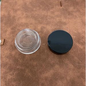 5ml Glass Jar Food Grade Non-Stick Nonstick Tempered Containers Wax Empty Dab Jars Dry Herb Concentrate Container with Black Lid