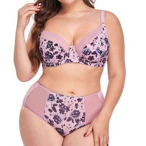 Nxy Sexy Set Beauwear Brasil Lingerie Feminina Cueca Set Grande Calcinha 46 48 50 52 54 56 Ultra Fino Plus Size Bra d 1128