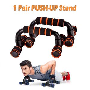2 pçs / set ABS Push Up Bar Barra de Fitness Fitness Ferramenta Ferramenta Barras Barras Muscle Muscle Exercício Esponja Mão Grip Titular Treinador X0524