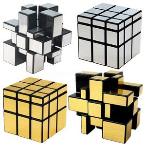 3x3x3 magiska spegel kuber gjutna belagda pussel professionell hastighet kub utbildning leksaker för barn cy27