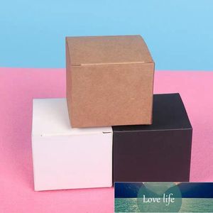 30ピース茶色/白/黒の空白の紙箱のための紙箱のためのバルブチューブクラフトキャンドルギフト包装箱